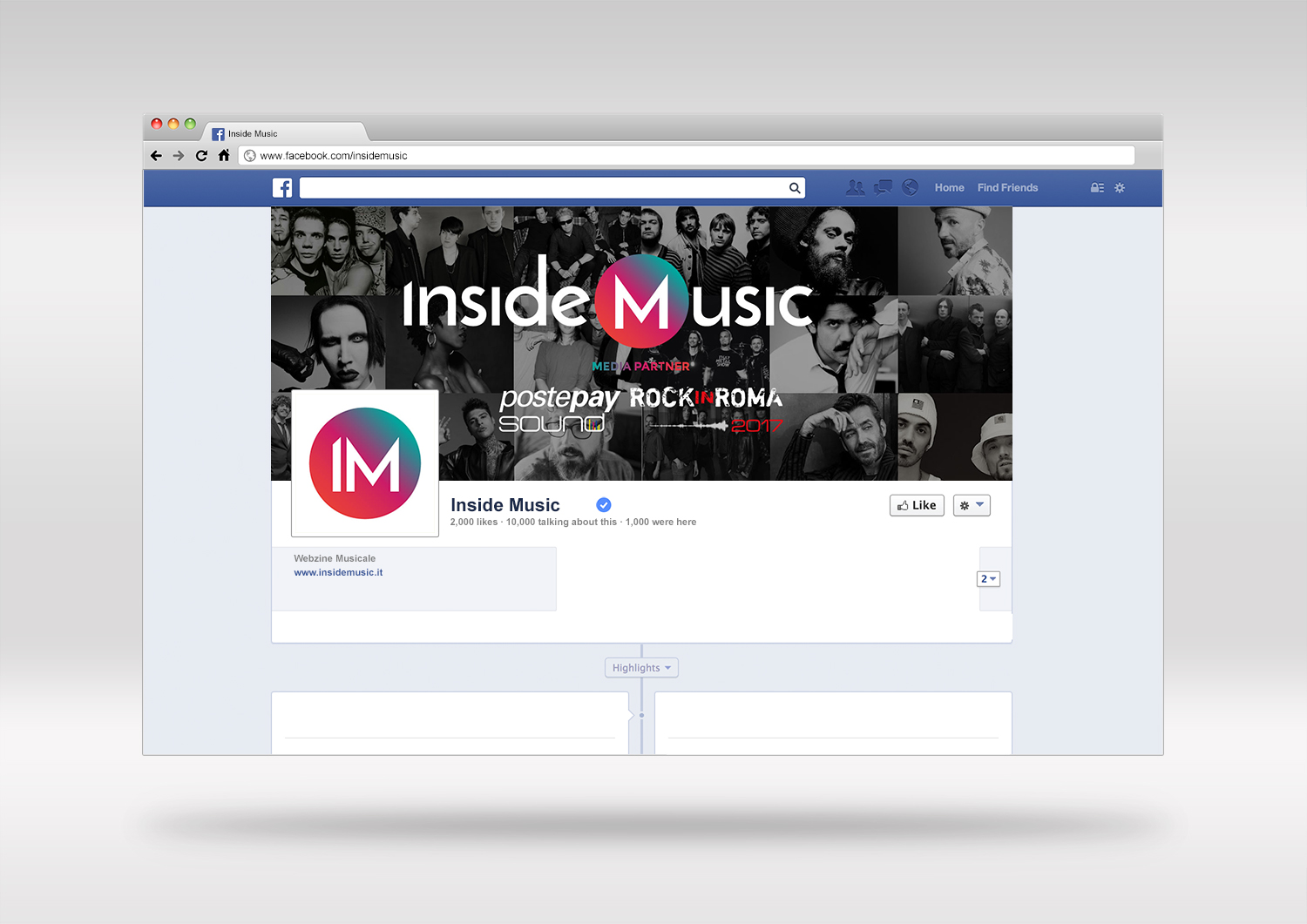 Gestione e formazione per i canali social di Inside Music