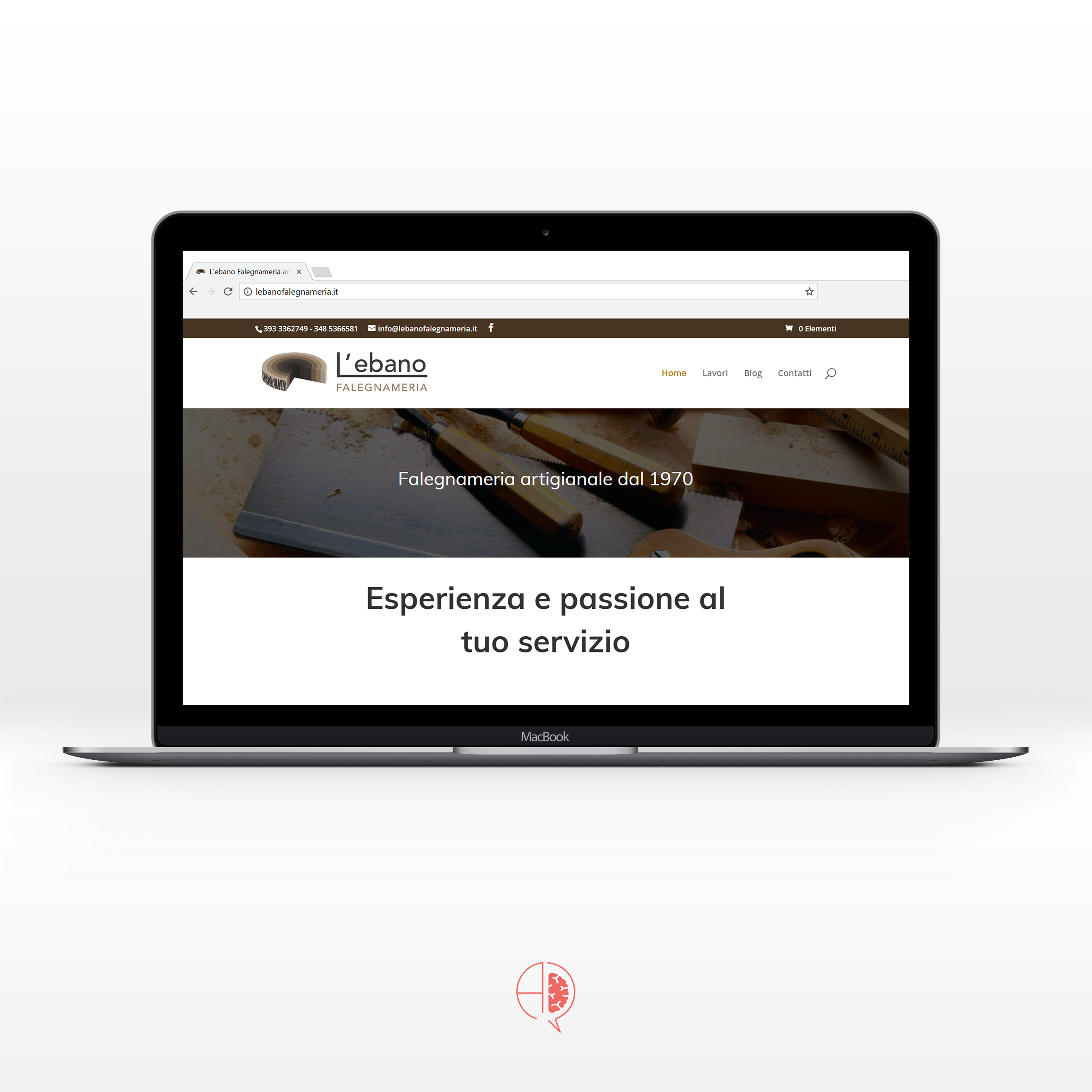 Web Design per L’ebano Falegnameria