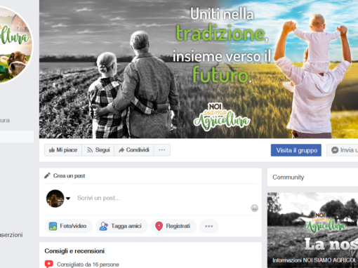 Graphic design per il web e i canali social di Noi Siamo Agricoltura