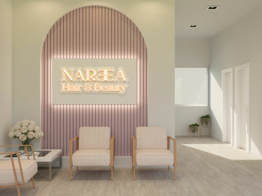 Brand identity Nareea Hair & Beauty